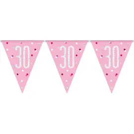 Flaggirlander 30 år Rosa & Sølv