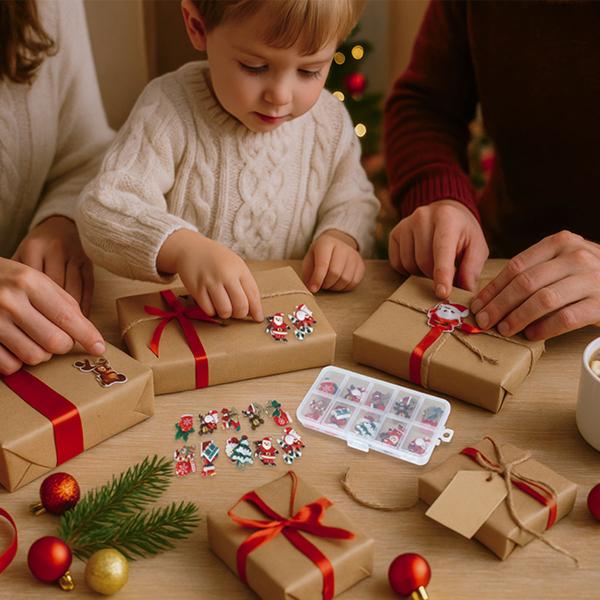 Selvklebende Julefigurer 20-pakning