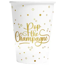 Pappkopper Pop the Champagne 8-pakning