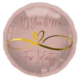 Folieballong It's You & Me For Infinity