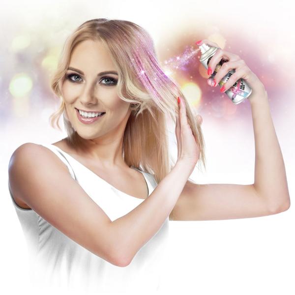 Glitter Hårspray Rebellious Prosecco Pink