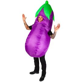 Oppblåsbar Aubergine Kostyme