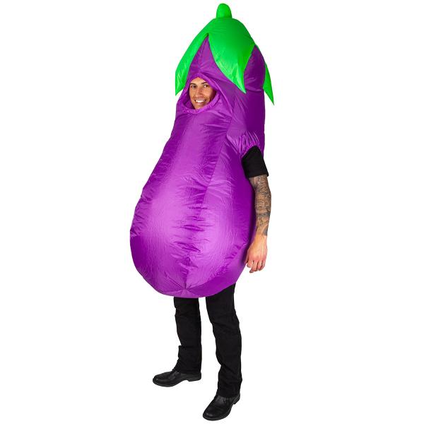 Oppblåsbar Aubergine Kostyme
