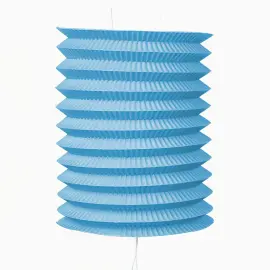 Papirlampe Sylinder Lyseblå