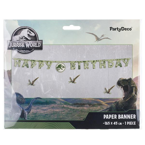 Jurassic World Happy Birthday Girlander 165 x 45 cm