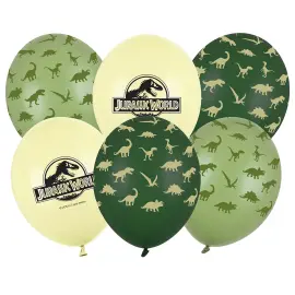 Jurassic World Latexballonger 30 cm 6-pakning