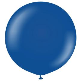 Latexballong M&oslash;rkebl&aring; 90 cm 2-pakning