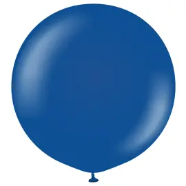 Latexballong M&oslash;rkebl&aring; 90 cm 2-pakning