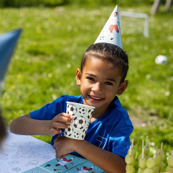 Partyhatter Fotballbursdag 6-pakning