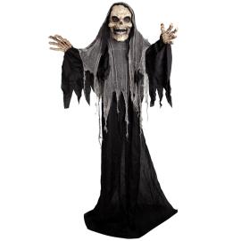 Animert Mannen med Ljåen Skjelettfigur 180 cm