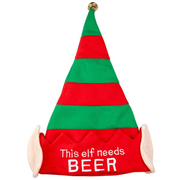Nisselue med Ører This Elf Needs Beer