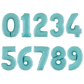 Tallballong Pastellbl&aring; 66 cm