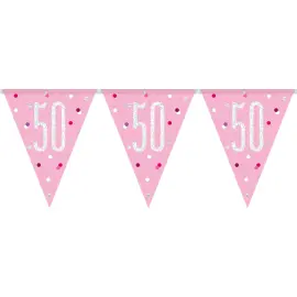 Flaggirlander 50 år Rosa & Sølv