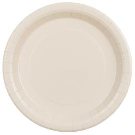 Papptallerkener Beige 23 cm 6-pakning