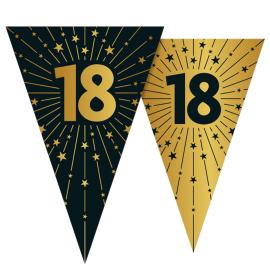 Vimpelgirlander med Stjerner og Tallet 18