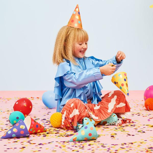 Prikkete Partyhatter