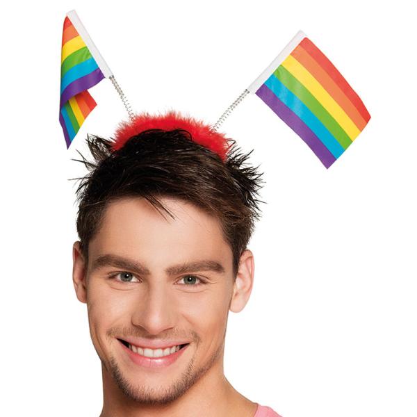 Hårbøyle med Prideflagg