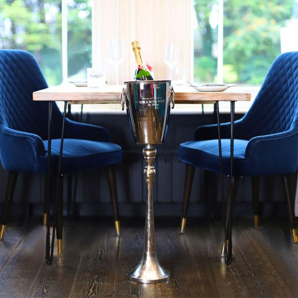 Sølv Flaskekjøler Stål 80 cm