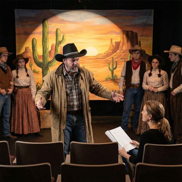 Cowboyhatt Ville Vesten Svart