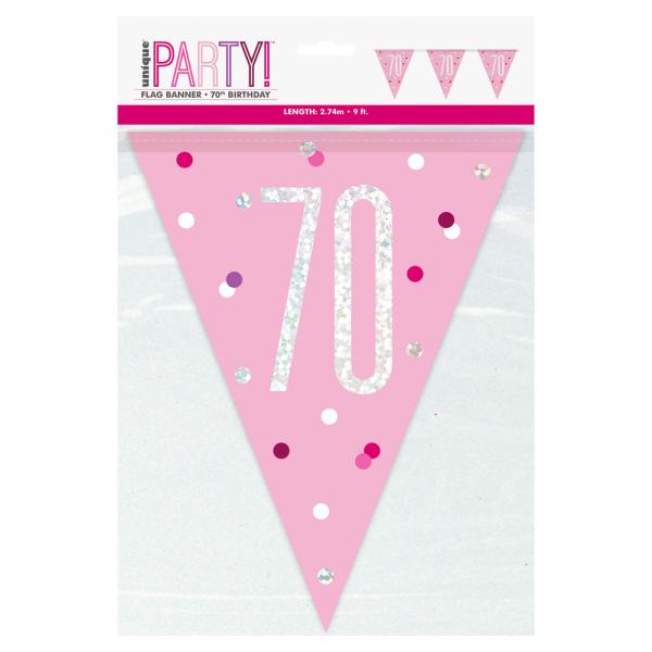 Flaggirlander 70 år Rosa & Sølv