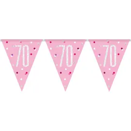 Flaggirlander 70 år Rosa & Sølv