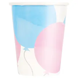 Gender Reveal Pappkopper Pastell Rosa & Blå