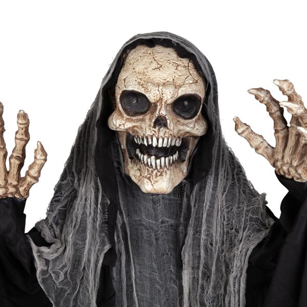 Animert Mannen med Ljåen Skjelettfigur 180 cm