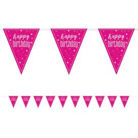 Happy Birthday Vimpelgirlander Cerise 2,74 m