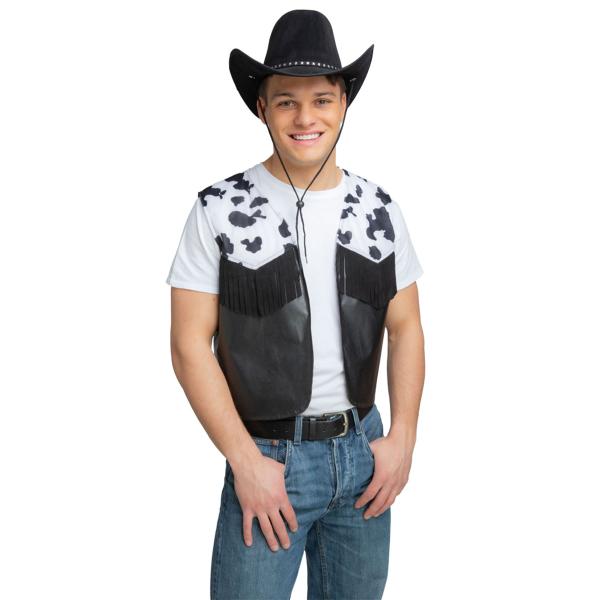 Cowboy Vest med Kumønster