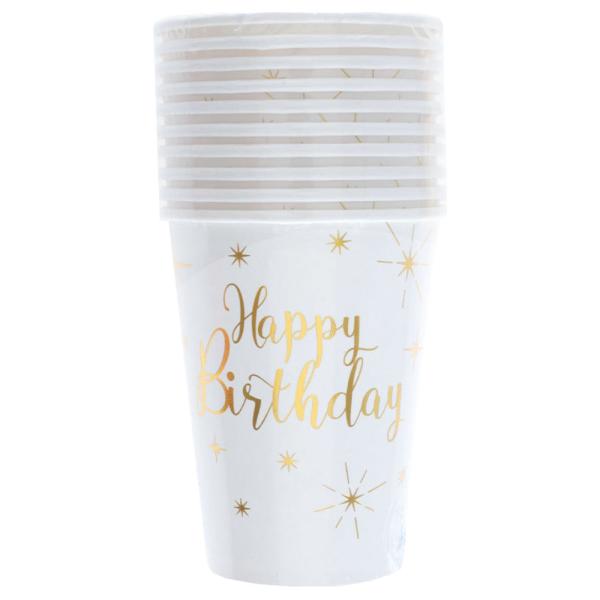 Pappkopper Happy Birthday Sparkle
