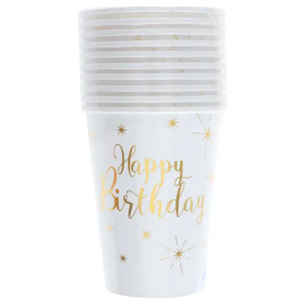 Pappkopper Happy Birthday Sparkle