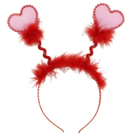 H&aring;rb&oslash;yle med Rosa Hjerter og Fluff