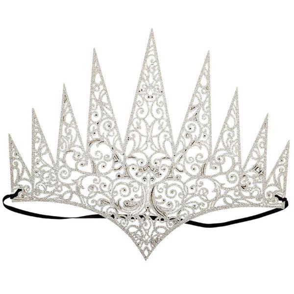 Prinsesse Tiara Sølv Glitter