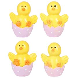 Kylling i Halv Eggeskall 3x4 cm 4-pakning