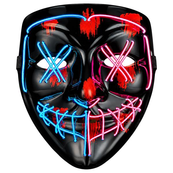LED Maske Blå/Rosa