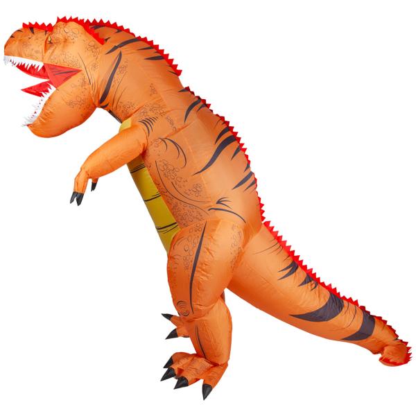 Oppblåsbar Dinosaurkostyme Oransje