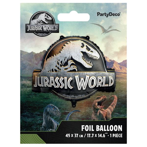 Jurassic World Logo Folieballong 45 x 37 cm