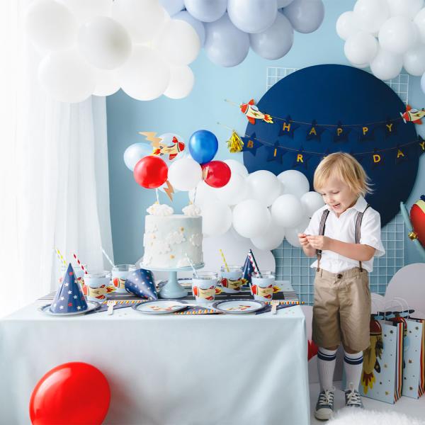 Partyhatter Stjerner Mørkblå