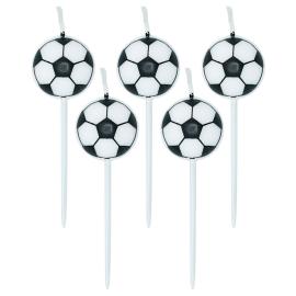 Kakelys Fotball 2,4 cm 5-pakning