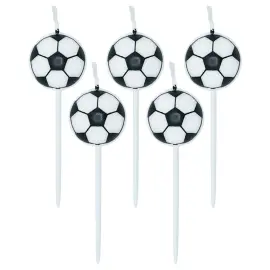 Kakelys Fotball 2,4 cm 5-pakning