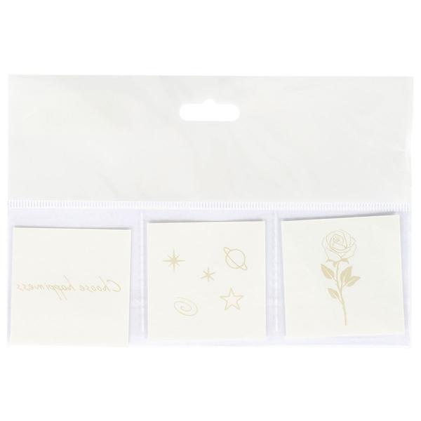 Midlertidige Tatoveringer Happiness 3-pakning