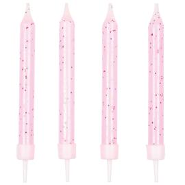 Glitrende Kakelys Rosa