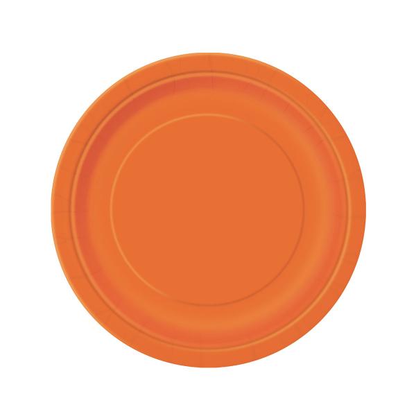 Desserttallerkener Oransje 8-pakning
