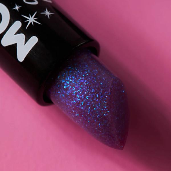 Moon Glitter Iriserende Glitter Leppestift Lilla