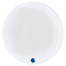 Globe Folieballong Hvit