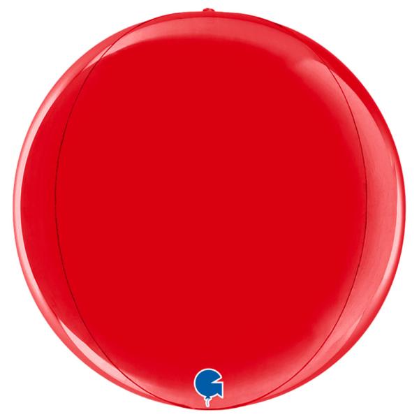 Globe Folieballong Rød