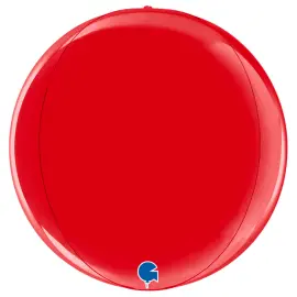 Globe Folieballong Rød