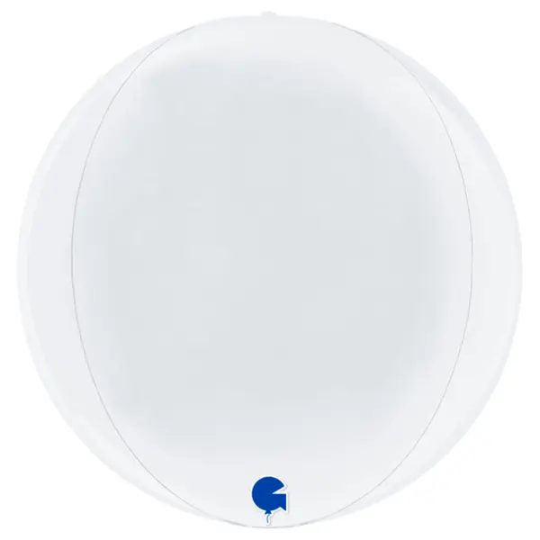 Globe Folieballong Hvit