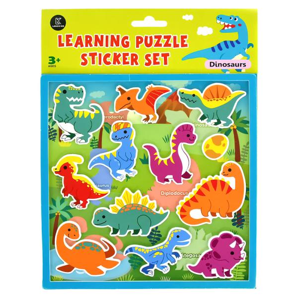 Puslespill Dinosaurer Klistremerker