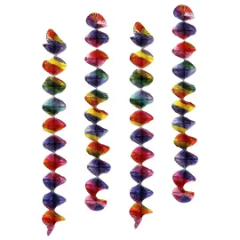 Virvateller Fargerike 60 cm 4-pakning